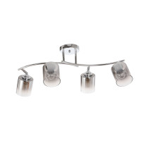 Lampa sufitowa CORGI, styl minimalizm, chrom, 4 światła, dł. 64