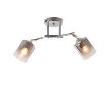 Lampa sufitowa CORGI, styl minimalizm, chrom, 2 światła, dł. 57