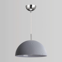 Lampa wisząca CORNELIUS, styl skandynawski, szara, śr. 30 cm