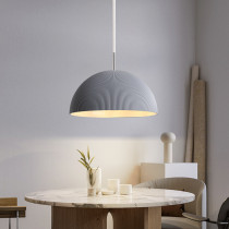 Lampa wisząca CORNELIUS, styl skandynawski, szara, śr. 30 cm