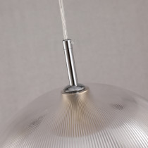 Lampa wisząca CORNELIUS, styl skandynawski, transparentna, śr. 30 cm