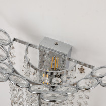 Kinkiet ELICA, styl glamour, chrom, wys, 20.5 cm