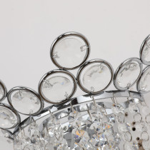 Kinkiet ELICA, styl glamour, chrom, wys, 20.5 cm