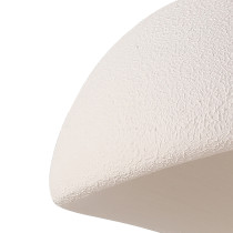 Lampa wisząca GAIA, styl wabi sabi, biała, śr. 40 cm