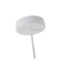 Lampa wisząca GAIA, styl wabi sabi, biała, śr. 40 cm