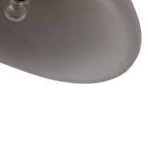 Lampa wisząca GAIA, styl wabi sabi, szara, śr. 40 cm