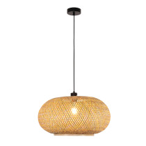 Lampa wisząca Jakarta, styl boho eko, bambus, śr. 50 cm