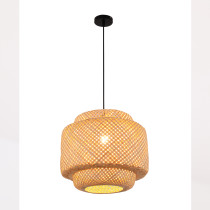 Lampa wisząca KRABI, styl boho eko, bambus, śr. 40 cm