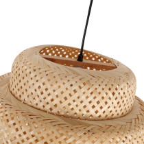Lampa wisząca KRABI, styl boho eko, bambus, śr. 30 cm
