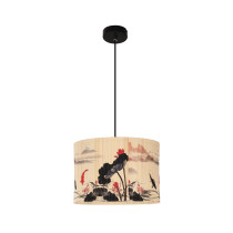 Lampa wisząca KYOTO, styl boho, japandi, bambus, śr. 30 cm