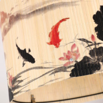 Lampa wisząca KYOTO, styl boho, japandi, bambus, śr. 30 cm