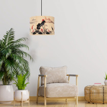 Lampa wisząca KYOTO, styl boho, japandi, bambus, śr. 30 cm