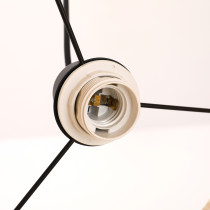 Lampa wisząca KYOTO, styl boho, japandi, bambus, śr. 30 cm