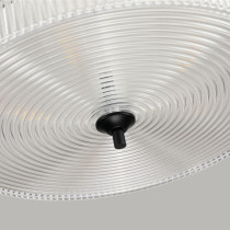 Lampa wisząca RING, styl skandynawski, 5 świateł, transparentna, śr. 45 cm