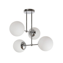 Lampa sufitowa PULI, styl nowczesny, 4 światła, chrom, śr. 37