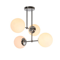 Lampa sufitowa PULI, styl nowoczesny, 4 światła, chrom, śr. 37