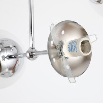 Lampa sufitowa PULI, styl nowczesny, 4 światła, chrom, śr. 37