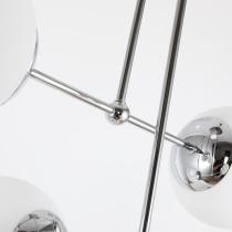 Lampa sufitowa PULI, styl nowczesny, 4 światła, chrom, śr. 37