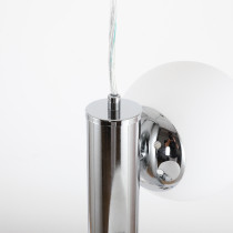 Lampa wisząca PULI, styl nowczesny, 3 światła, chrom, śr. 37