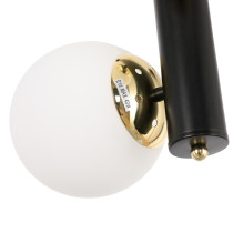 Lampa wisząca PULI, styl nowczesny, 3 światła, czarno-złota, śr. 37