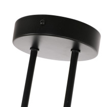 Lampa sufitowa PULI, styl nowoczesny, 4 światła, czarno-złota, śr. 37 cm