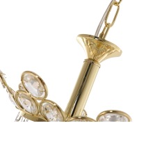 Klasyczny złoty zwis kryształowy 1-punktowy ELICA