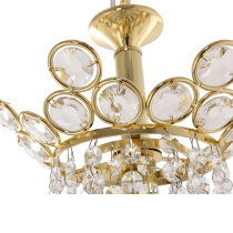 Klasyczny złoty zwis kryształowy 1-punktowy ELICA