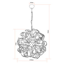 Lampa wisząca wyjątkowy design Ribbon