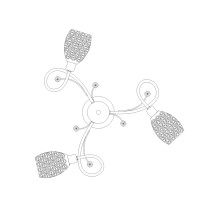 Lampa sufitowa Stella 3-punktowa, chrom Lampa sufitowa Stella 3-punktowa, chrom