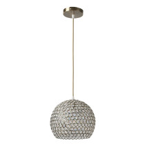 Lampa wisząca z krysztalami Sezam, patyna