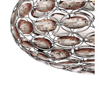 Lampa wisząca Owal akryl, dymny kolor