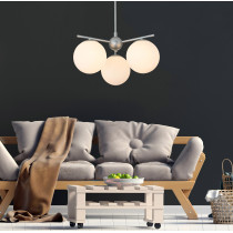 Żyrandol Paloma 3-ramienny srebrny