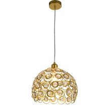 Lampa wisząca Florence złota z kryształami