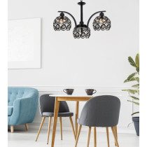 Żyrandol Florence czarny 3-ramienny