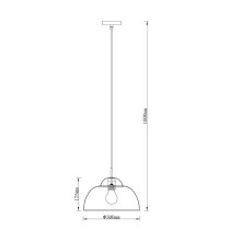Lampa wisząca skandynawski design Macron różowa