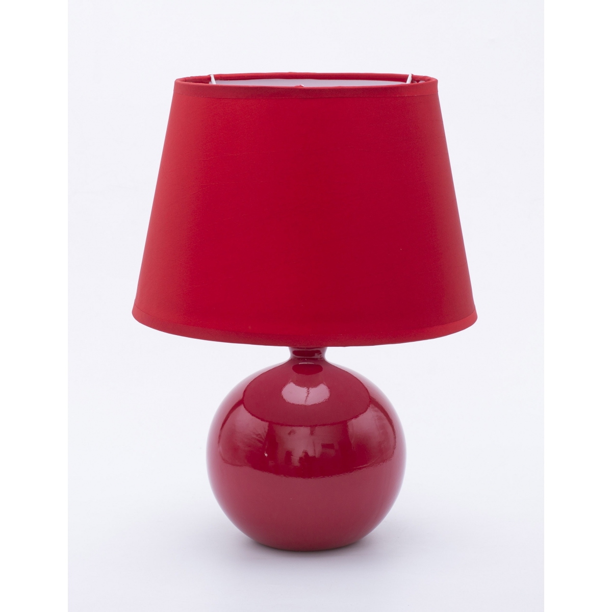 Lampka stołowa ceramiczna Ola czerwona 33756