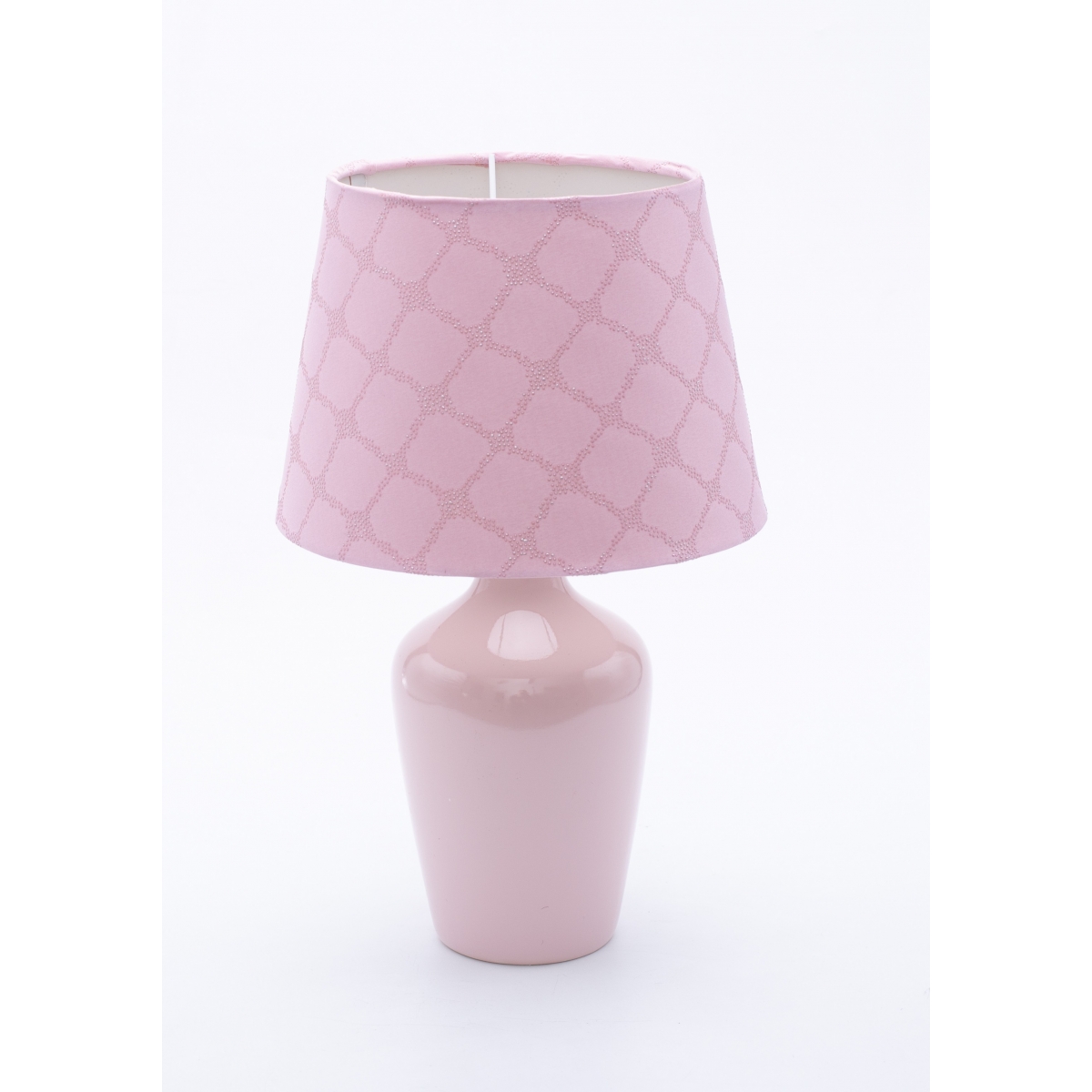Lampa stołowa ceramiczna Karla różowa 34788